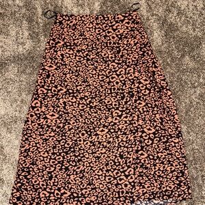 Leopard Print Women's Skirt Size Medium